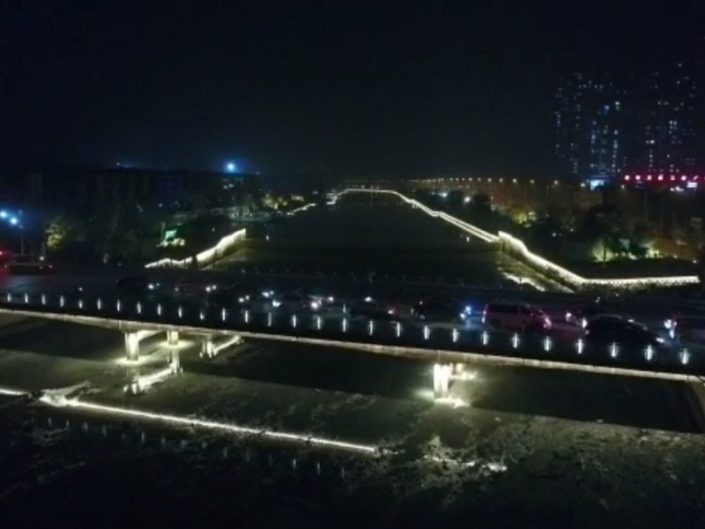 大連夜景照明，線條燈廠家，輪廓燈廠家